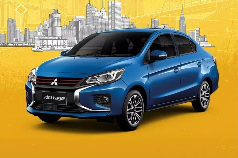 A picture of the new Mitsubishi Mirage G4 for Thailand