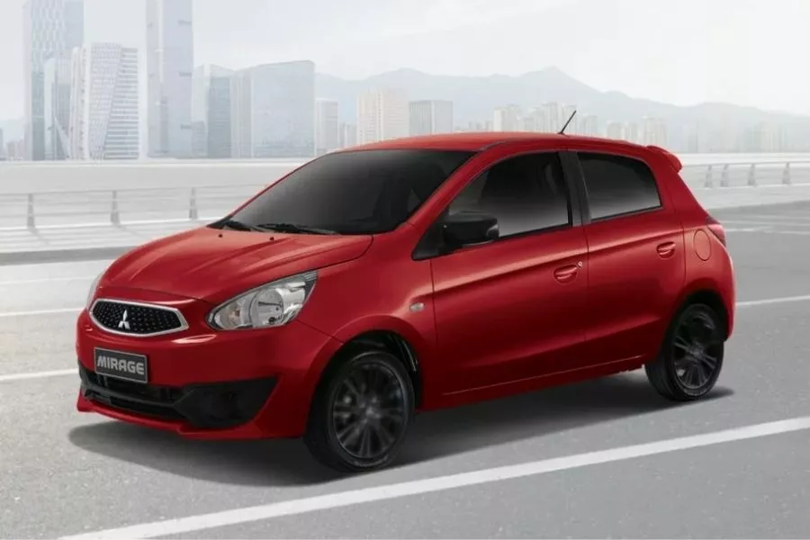 Mitsubishi Mirage hatchback Mitsubishi Mirage front view
