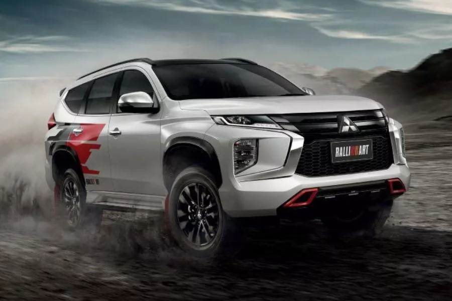 A picture of the Mitsubishi Montero Sport Ralliart for the Thai market