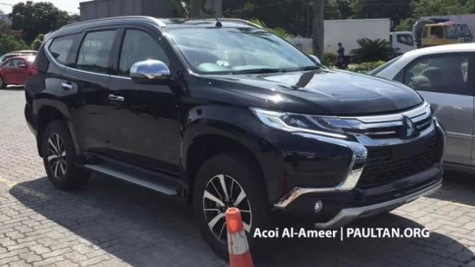 Mitsubishi Pajero Sport 2019 spy shot angular front