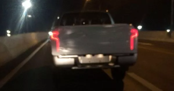 Spied Mitsubishi Strada 2019 rear view