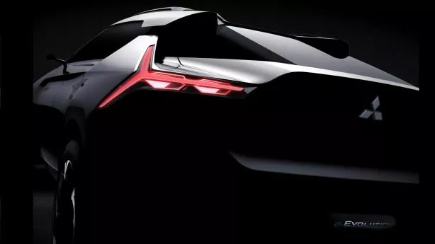 teaser image of the Mitsubishi e-Evolution Concept 