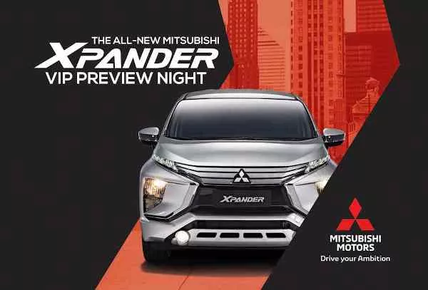 Mitsubishi Expander 2018 VIP Preview night poster