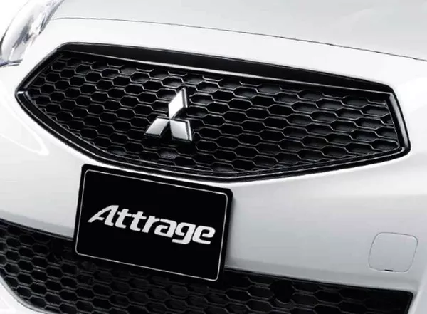 The Thailand version of the Mirage G4 possesses the gloss-black details as its standard color Mitsubishi Mirage G4 2019 grille