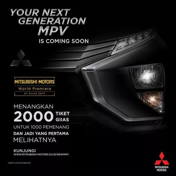 Poster for the teaser of the Mitsubishi XM Concept