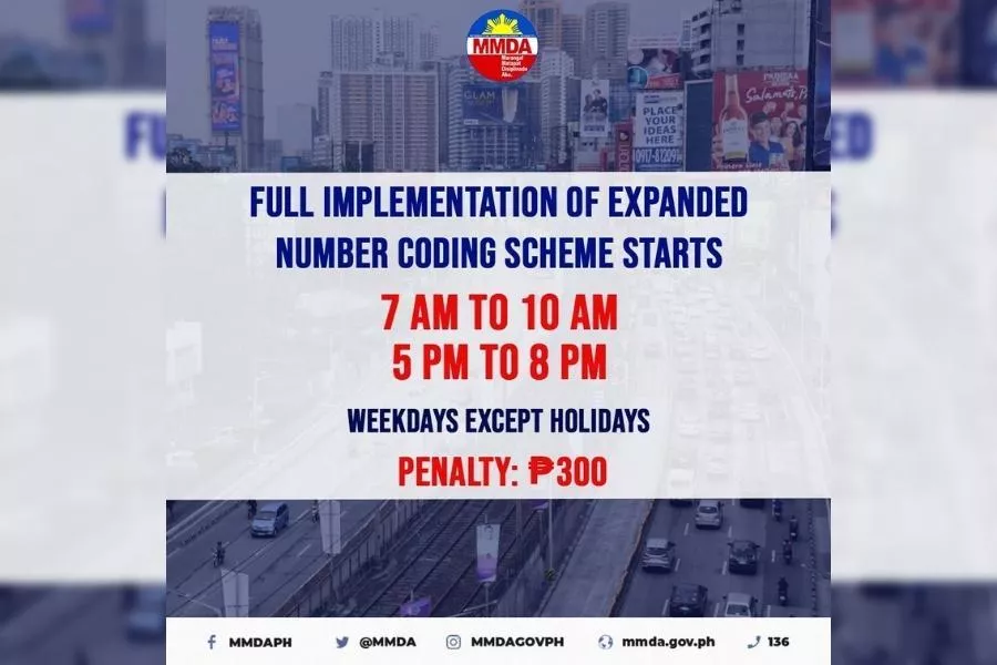 MMDA 516 expanded number coding violators