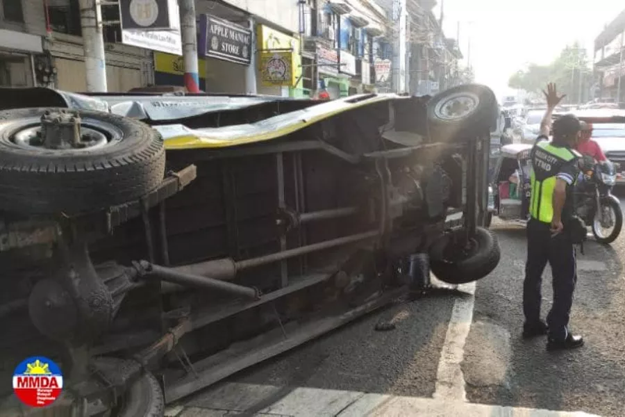 Jeep accident in the Philippines