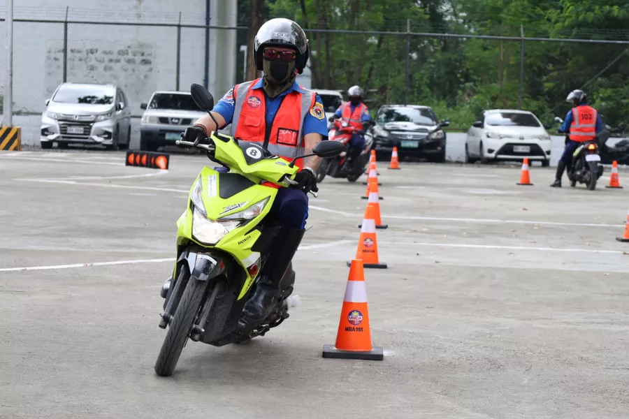 The MMDA Motorycle Riding Academy will help in promoting road safety and proper motorcycle riding practices A picture of the MRA