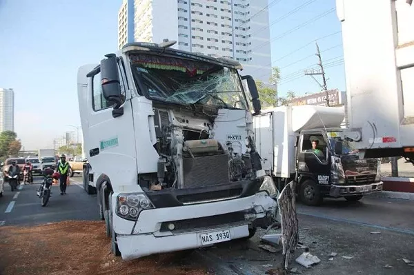 Most accidents and holdups are being caused by trucks and buses damaged truck