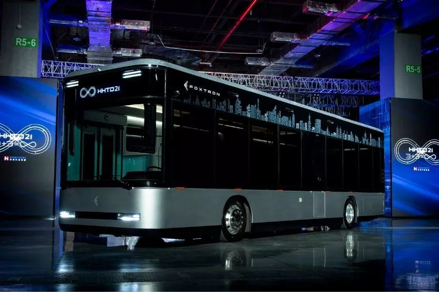 A picture of the Foxtron Model T bus