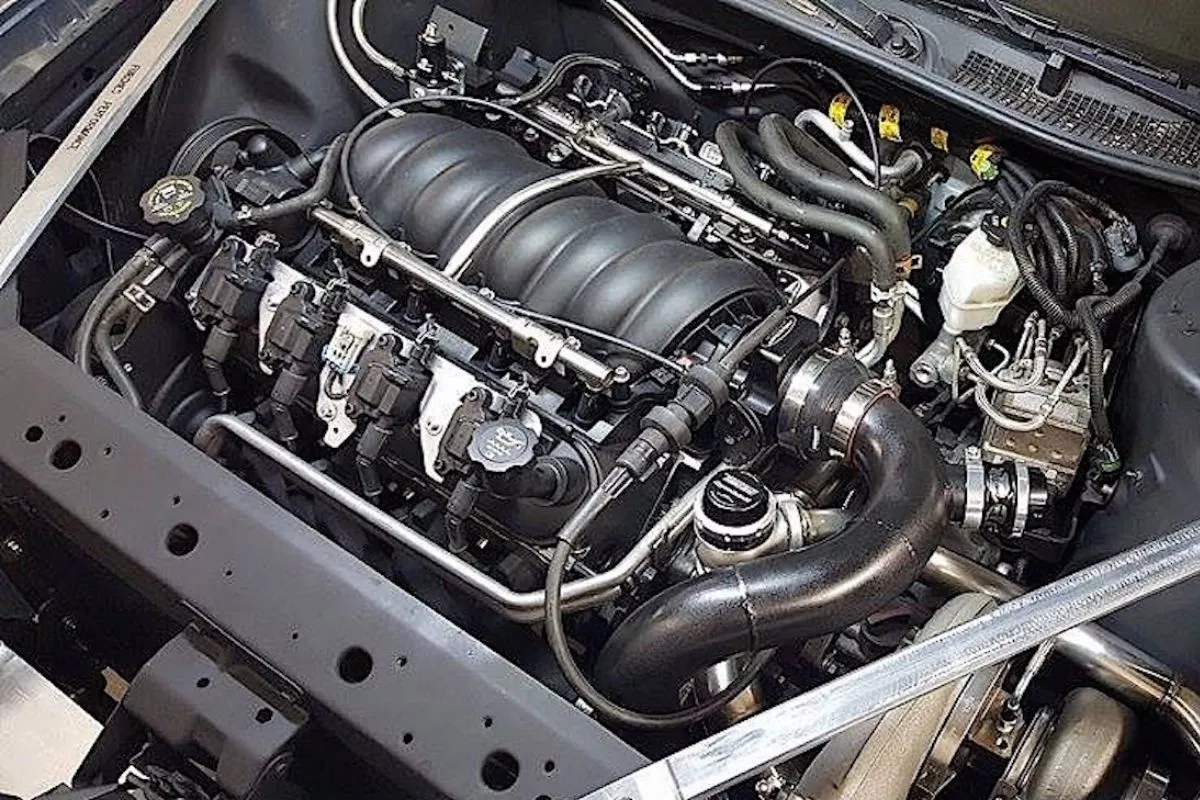 The FWD Chevrolet Monte Carlo SS with its LS4 V8 engine what is an ls engine swap