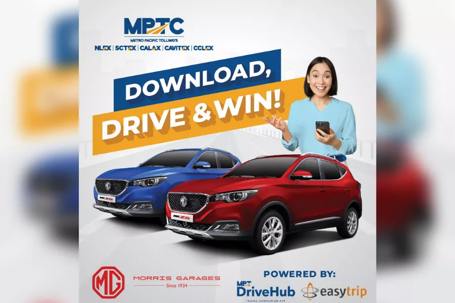 A picture of the MPT 2022 raffle promo with MG ZS as grand prize