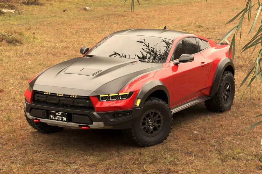 3D render of the Ford Mustang Raptor