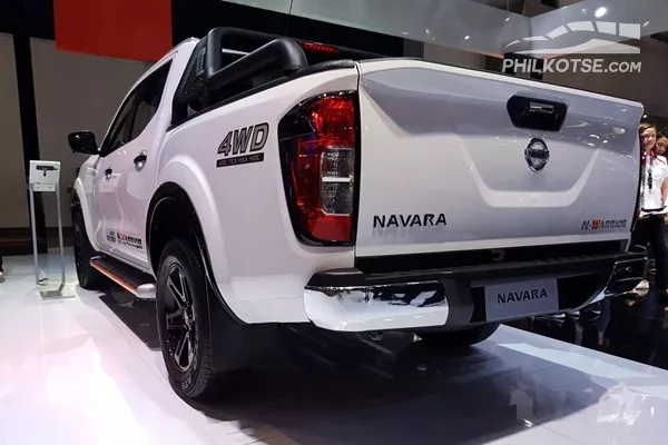 A picture of the Navarra N-Warriors rear end highlighting it's tailgate and rear bumper
