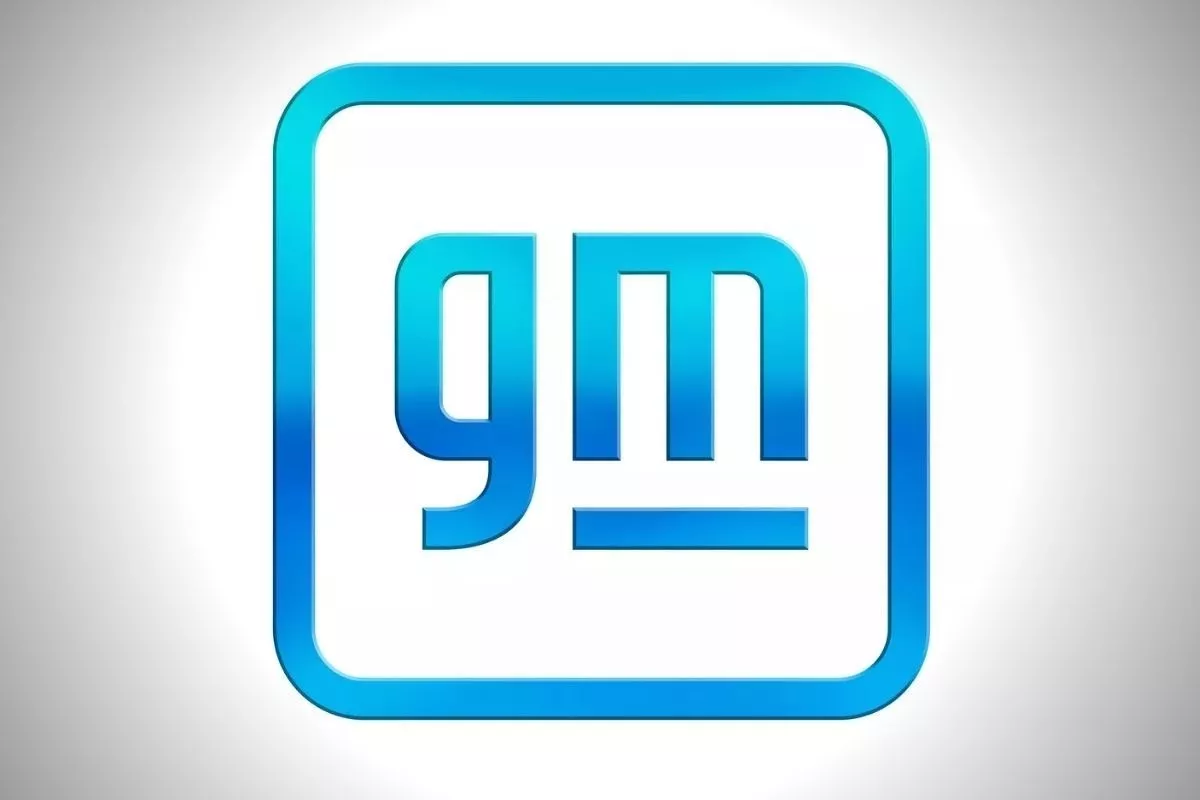 A picture of the new GM logo