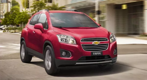 angular front of Chevrolet Trax