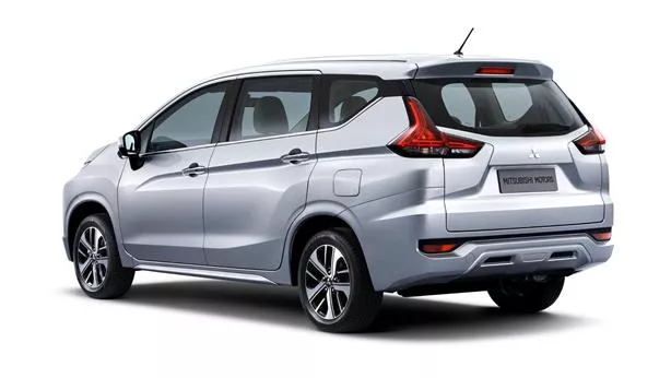 Mitsubishi's next-gen MPV angular rear view