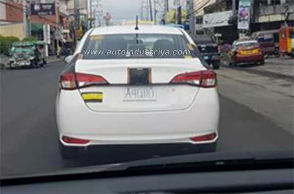 Toyota Vios 2018 spy shot rear view