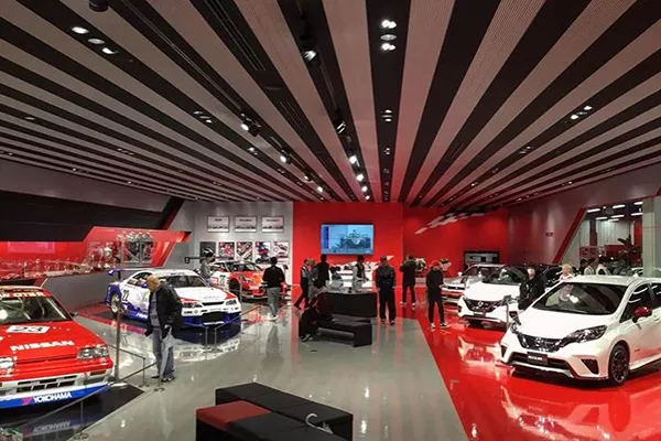 Inside the NISMO showroom in Yokohama, Japan