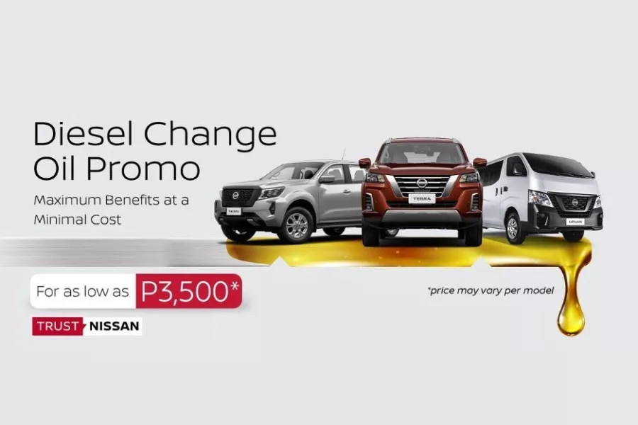 Nissan Philippines Oil Change Promo for diesel engines