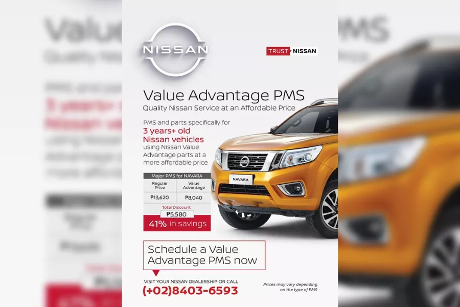 Nissan Philippines Value Advantage PMS promo