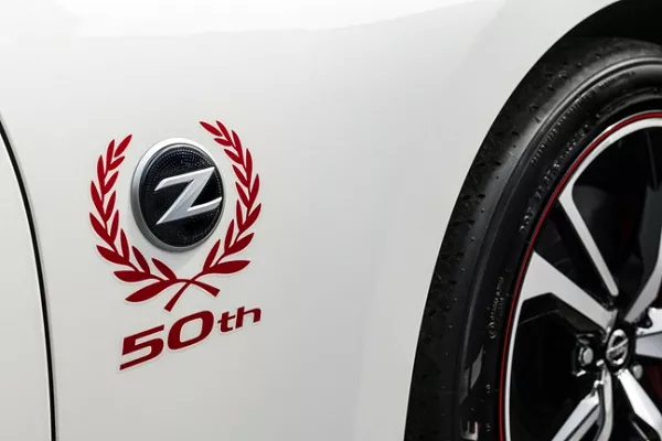 Nissan 370Z 50th anniversary badge