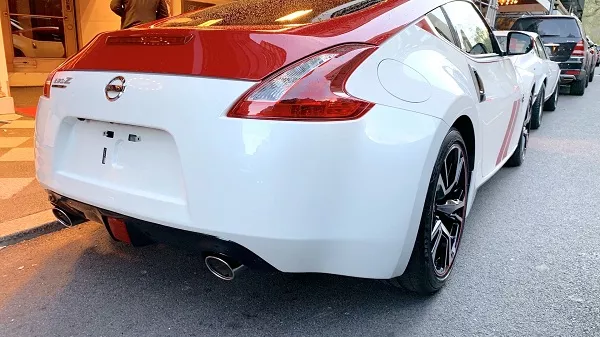 A rear pic of the 50th Anniversary Nissan 370Z