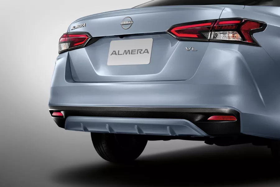 It comes out bolder than ever Nissan Almera rear view