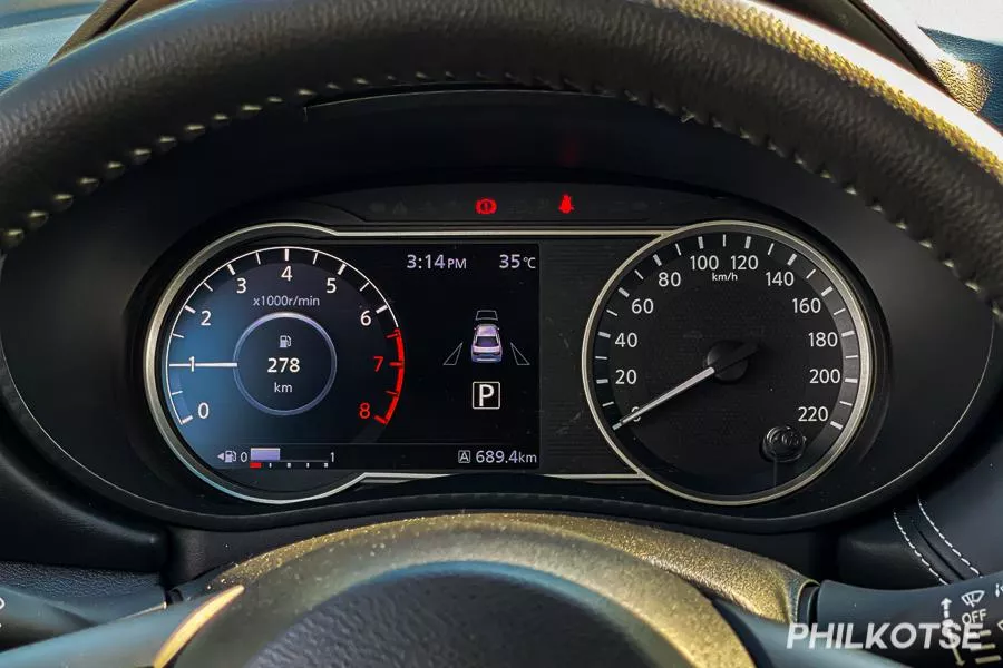 Nissan Almera instrument cluster