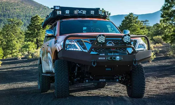 angular front of the Nissan Armada Mountain Patrol