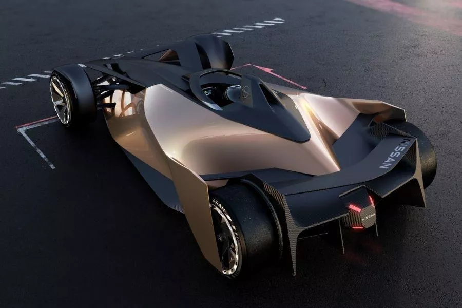 Nissan is serious about its EV development Nissan Ariya Single Seater Concept rear view