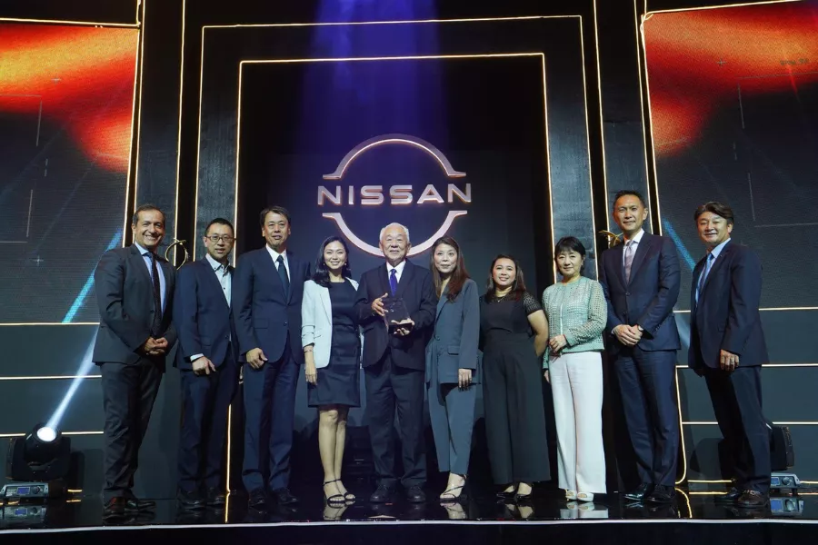 Nissan executives together with Nissan North Cebu representatives