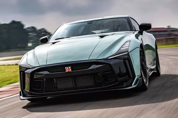 A picture of the GT-R50 on the road