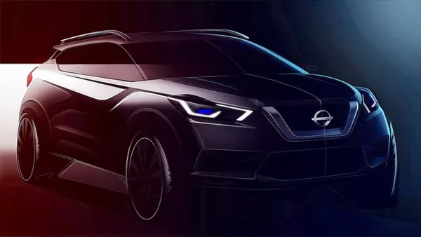 Teased Nissan Kicks 2019 angular front