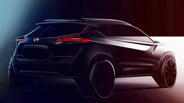 Teased Nissan Kicks 2019 angular rear
