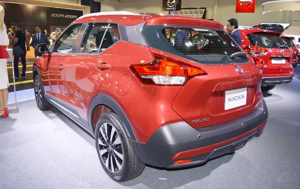 angular rear of the Nissan Kicks at 2017 Dubai Motor Show
