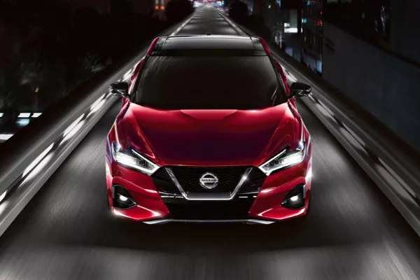 Nissan Maxima at night