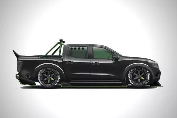 A picture of the side of the Navara-R