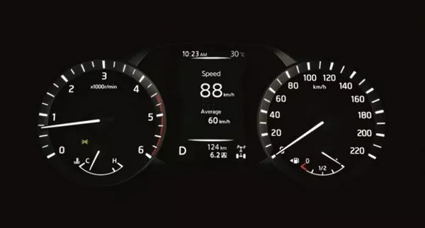 Nissan Navara VL Plus 2018's digital speedometer