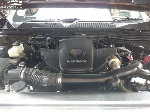 engine of the Nissan Terra at the 2018 Gaikindo Indonesia International Auto Show