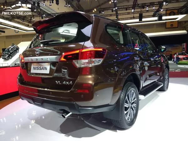 angular rear of the Nissan Terra at the 2018 Gaikindo Indonesia International Auto Show