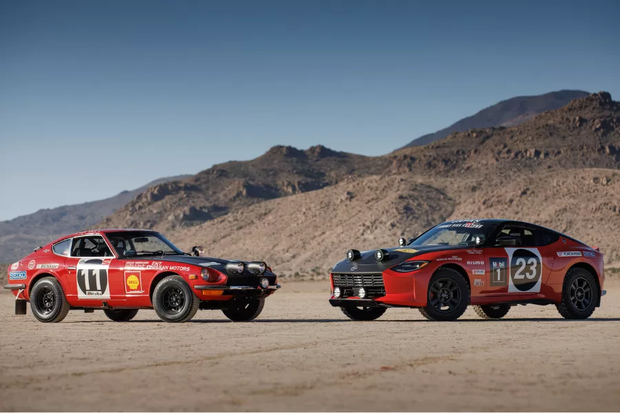 Nissan Safari Rally Z Tribute and Datsun 240Z rally car