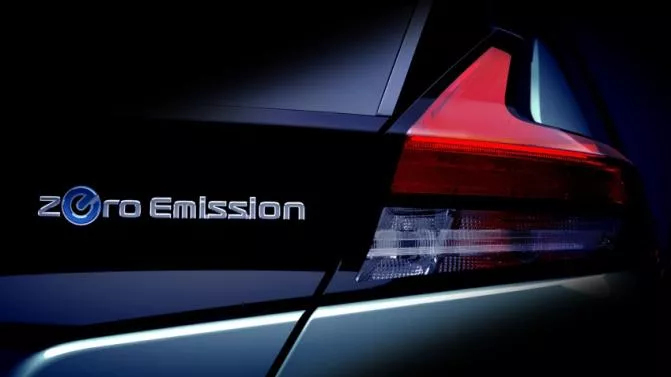 tail light of the 2018 Nissan Leaf