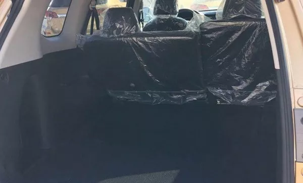 The cargo space is also revealed with its folded-flat third row Nissan Terra 2018 third row folded flat