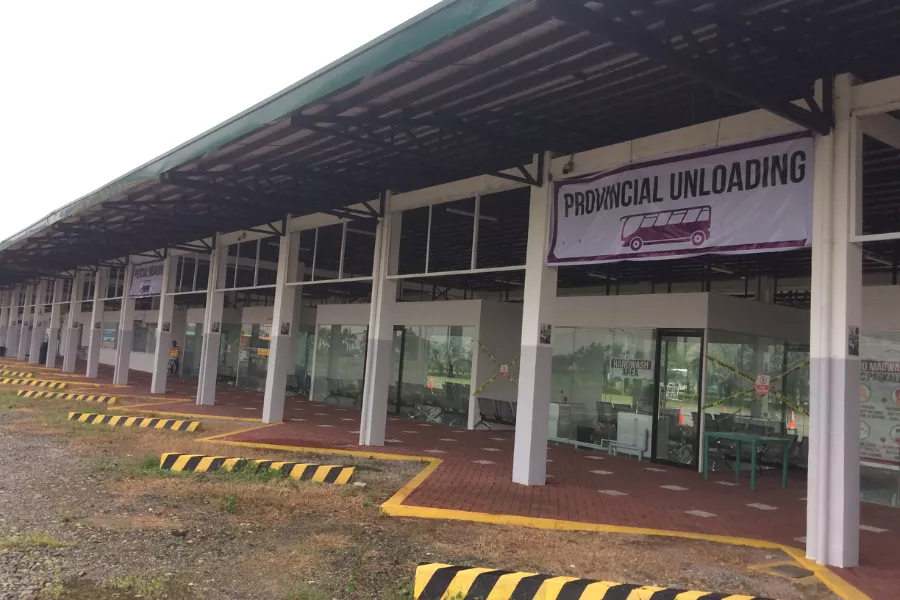 A picture of the NLET bus bays.