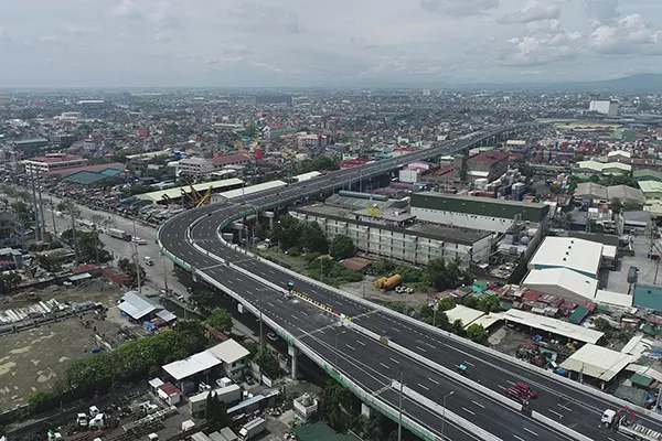 A picture of the NLEX-Harbor Link from the sky