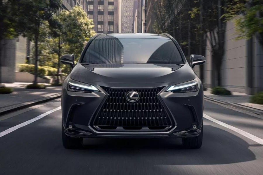 A picture of the front of the Lexus NX