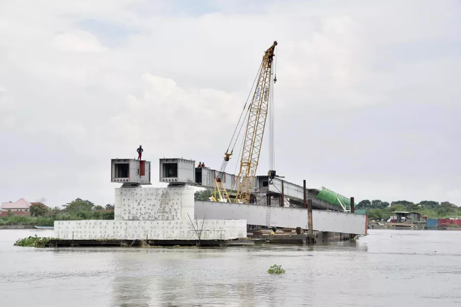 A picture of the Pampanga Delta project currently under construction