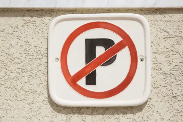 No parking sign