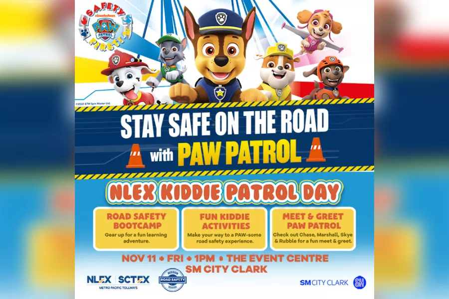 A picture of NLEX Corporation's upcoming PAW Patrol event at SM Clark